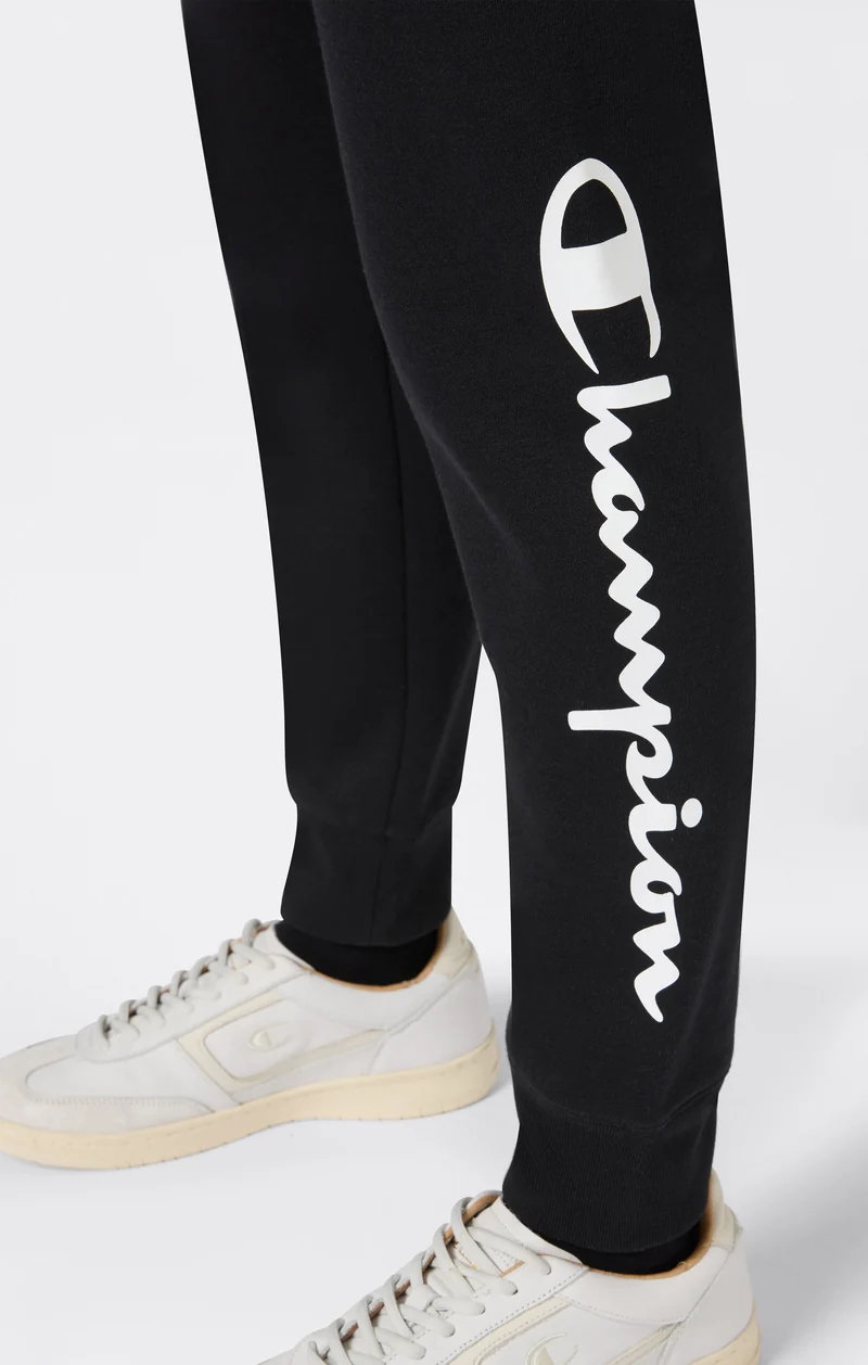 Women's Script Logo Rib Cuff Jogger Pants