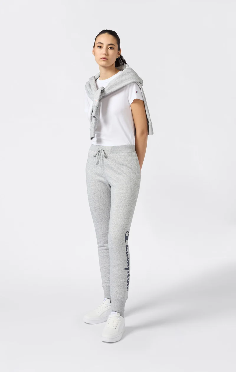 Women's Script Logo Rib Cuff Jogger Pants