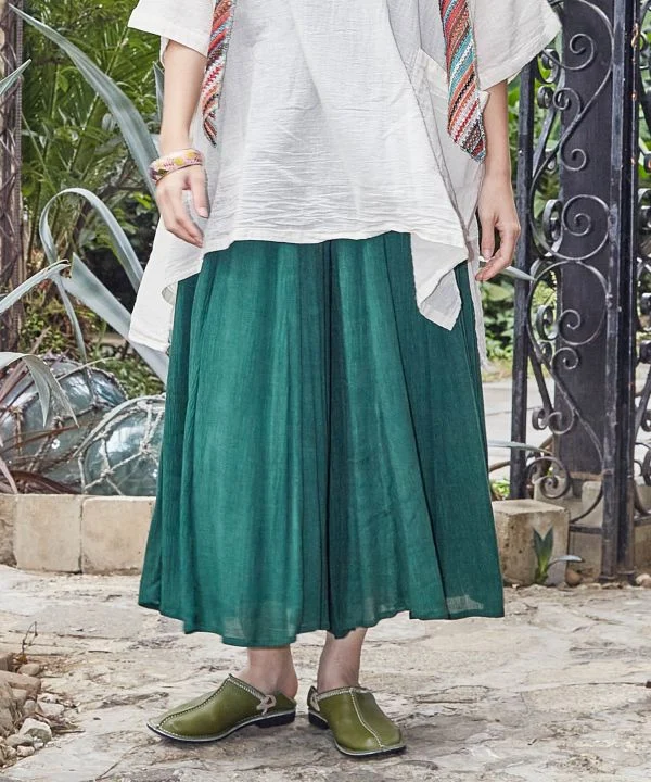 Pantalon large évasé en crêpe de rayonne