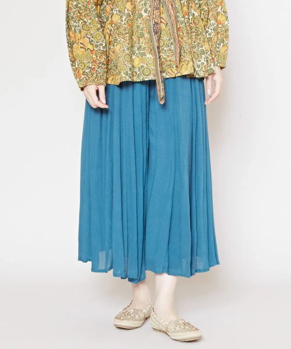 Pantalon large évasé en crêpe de rayonne