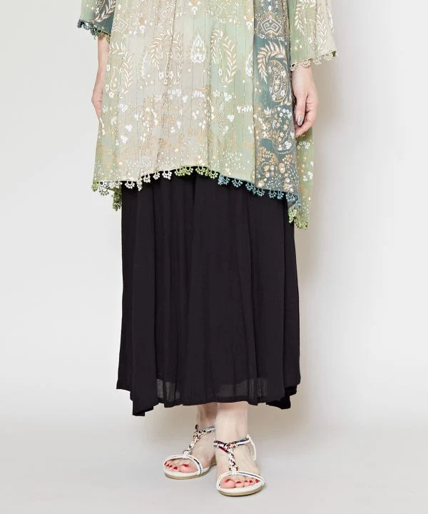 Pantalon large évasé en crêpe de rayonne