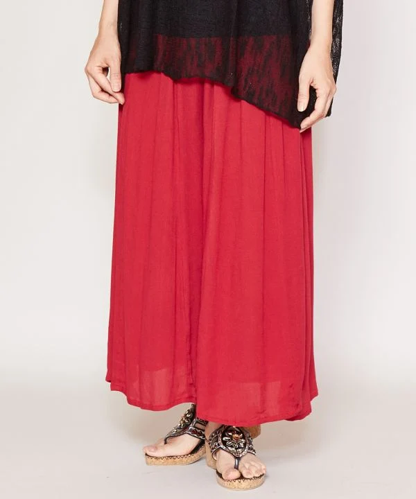 Pantalon large évasé en crêpe de rayonne