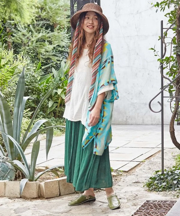 Pantalon large évasé en crêpe de rayonne
