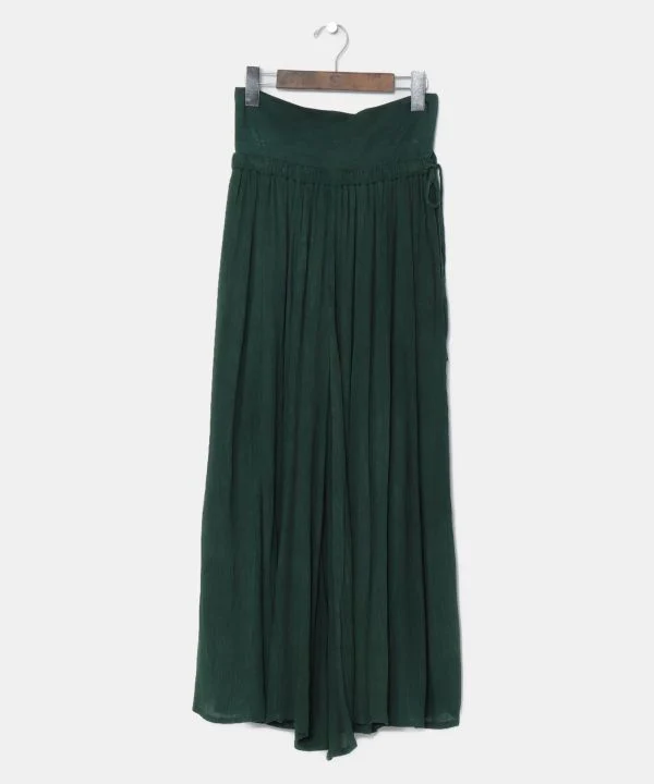 Pantalon large évasé en crêpe de rayonne