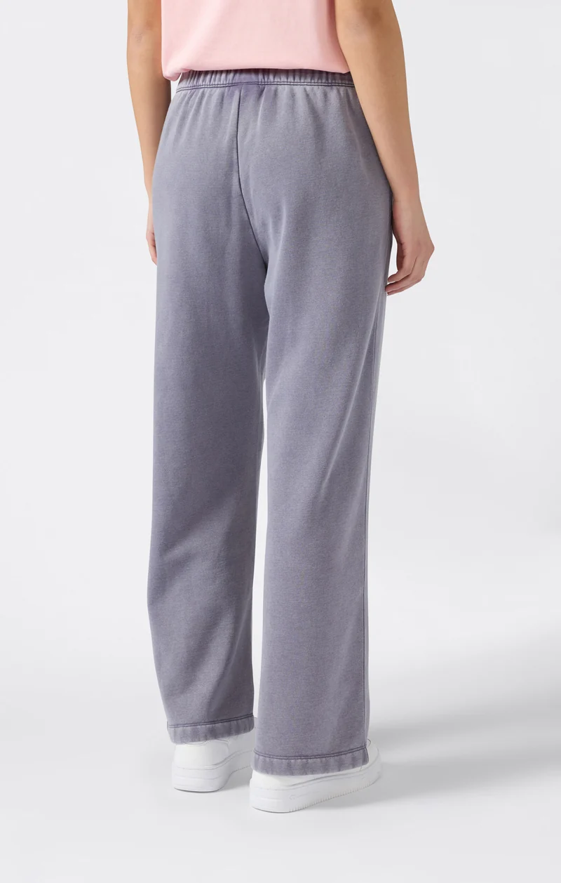 Women's Washed Wide Leg Fleece Pants Icons
