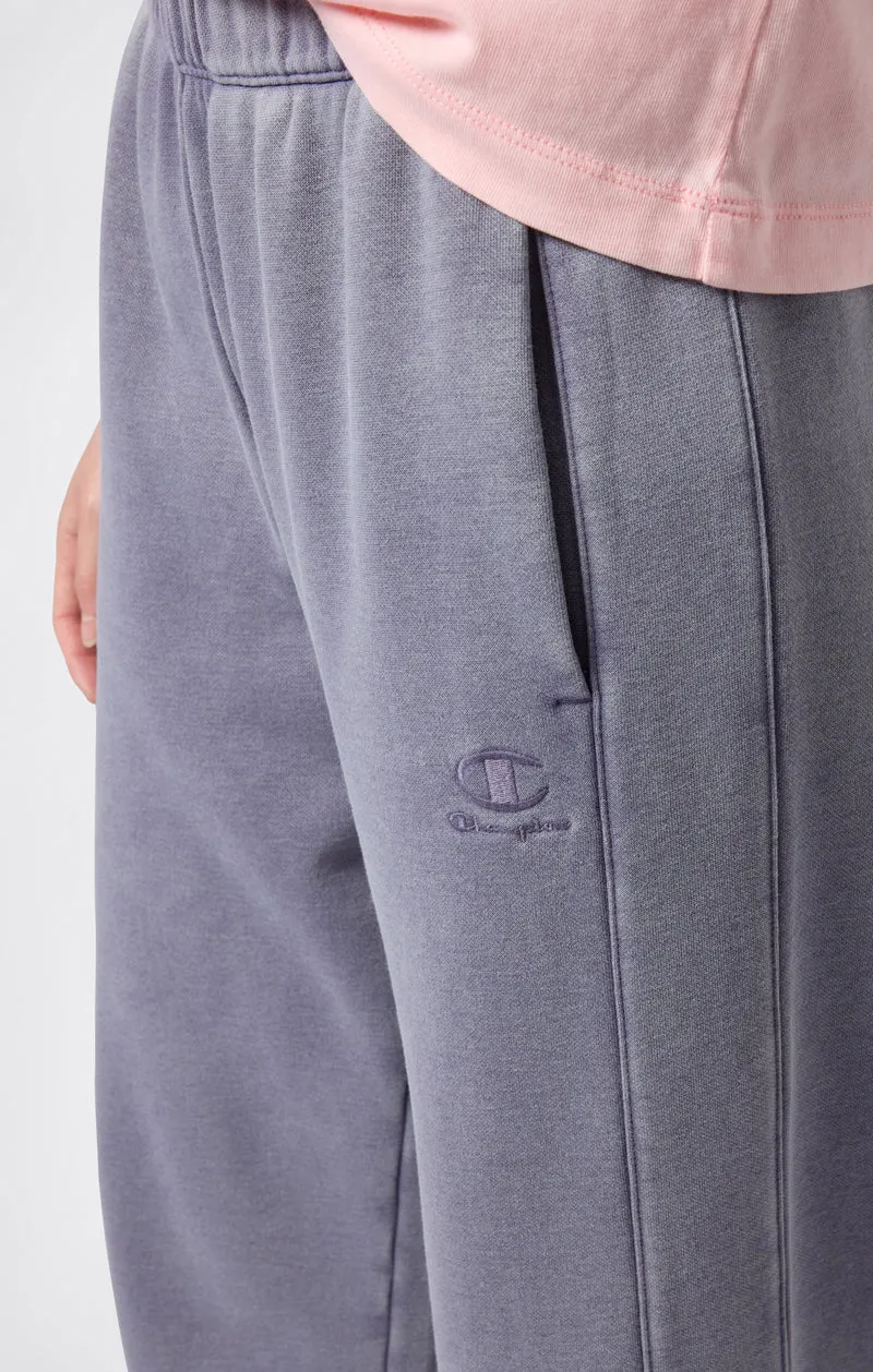 Women's Washed Wide Leg Fleece Pants Icons