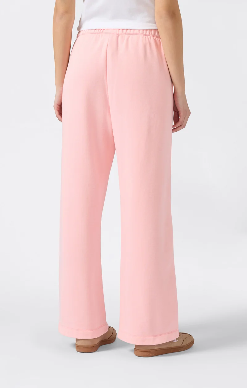 Women's Washed Wide Leg Fleece Pants Icons