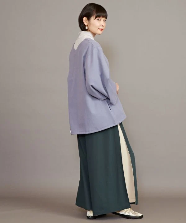 KAKURE-IRO Pantalon Bicolore Style Hakama