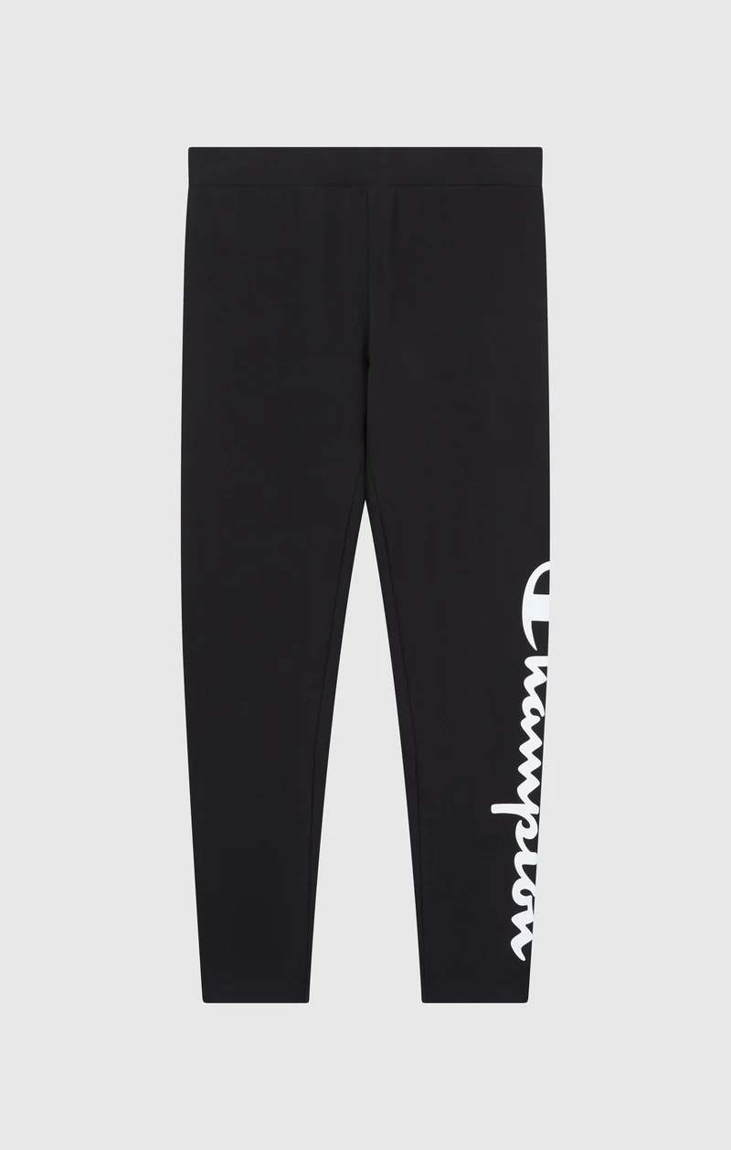 Women's Crop Leggings Script Logo