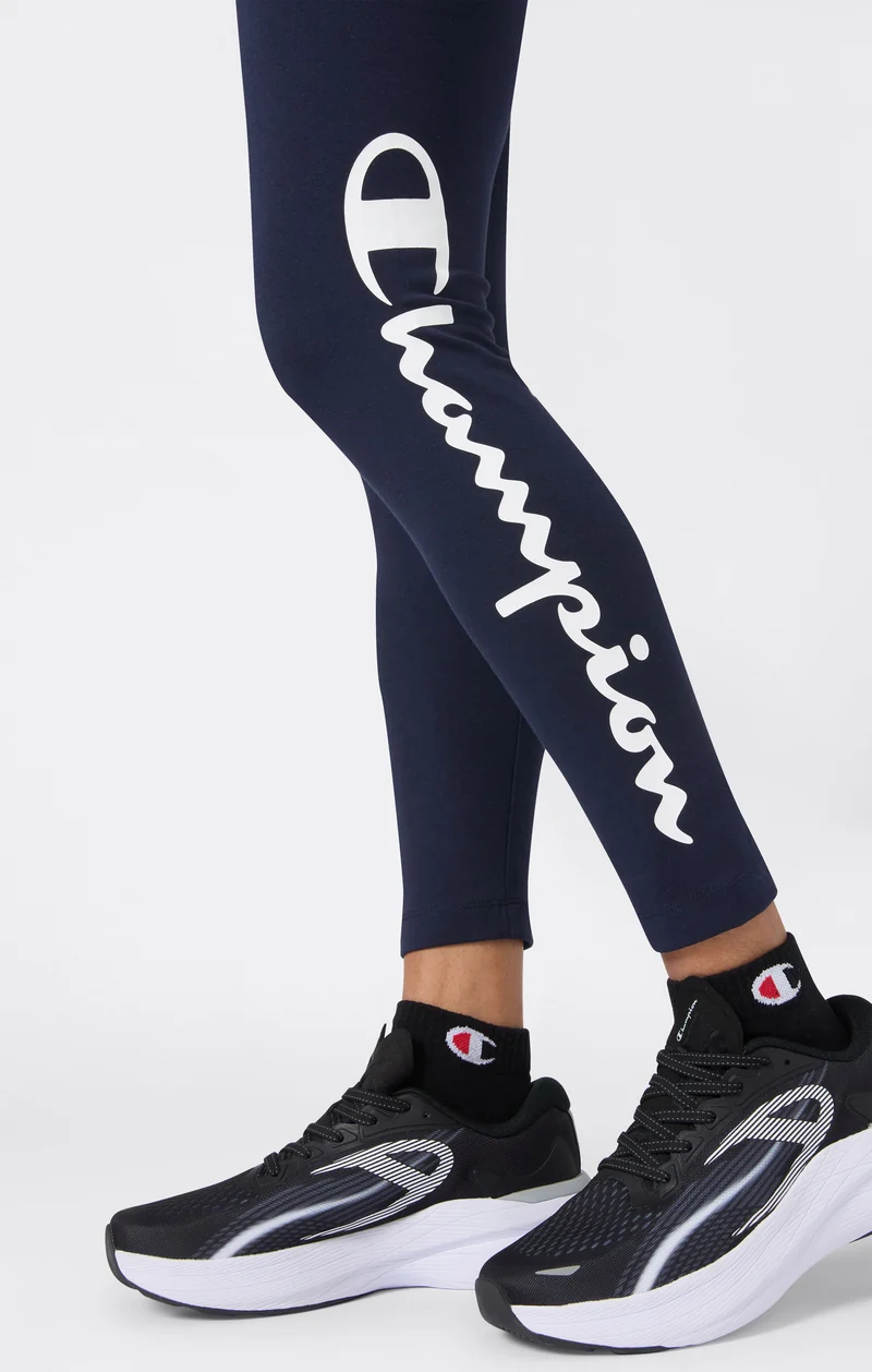 Women's Crop Leggings Script Logo